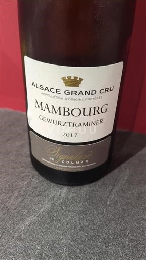 Elsass Alsace Grand Cru Grand Cru Domaine Viticole De La Ville De Colmar Gewurztraminer 2017
