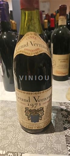 Bourgogne Ikke specificeret Grand Cru Grand Vernaux Anniversaire 1971