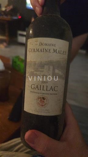 Lounais-Ranska Gaillac Domaine Germaine Malet 2019