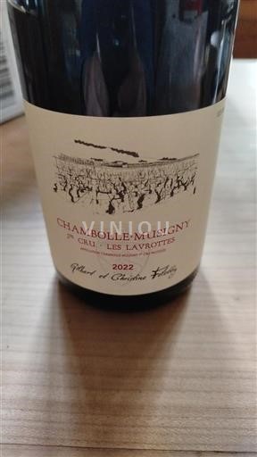 Borgoña Chambolle-Musigny Premier Cru Gilbert Et Christine Felettig Les Lavrottes 2022