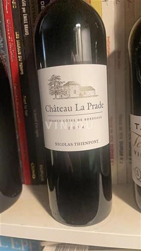 Bordeaux Francs Côtes de Bordeaux Château La Prade 2014