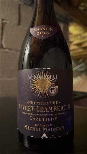 Bourgogne Gevrey-chambertin Premier Cru Domaine Michel Magnien Cazetiers 2016
