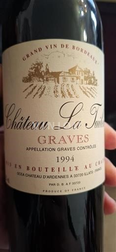 Bordeaux Graves Château La Tuilerie 1994