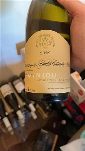 Vin Blanc sec Domaine Yves Bazin Père & Fils 2022 France Bourgogne Hautes Côtes de nuits AOC