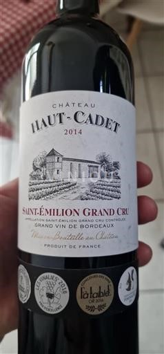 Bordeaux Saint-Émilion Grand Cru Grand Cru Château Hautcadet 2014
