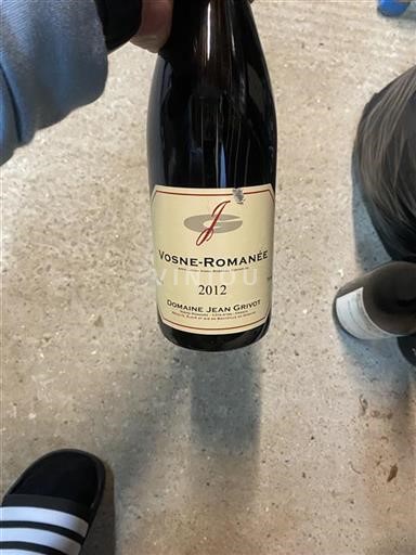 Bourgogne Vosne-romanée Domaine Jean Grivot 2012