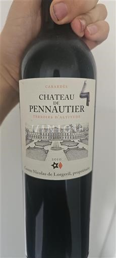 Languedoc Cabardès Château Pennautier Terroirs d'Altitude 2010