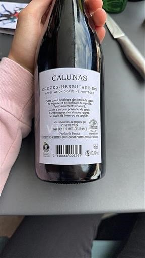 Údolí Rhôny Crozes-Hermitage Calunas 2022