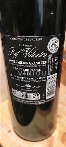 Bordeaux Saint-Émilion Grand Cru Château Rol Valentin 2022