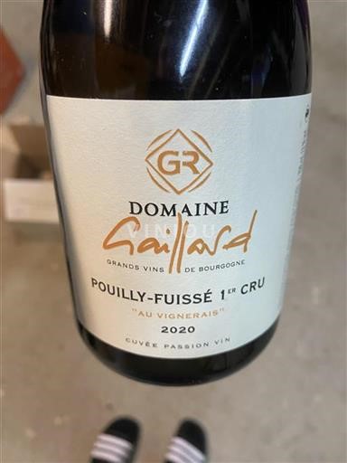 Borgogna Pouilly-fuissé Premier Cru Domaine Gaillard Cuv%c3%a9e Passion Vin 2020