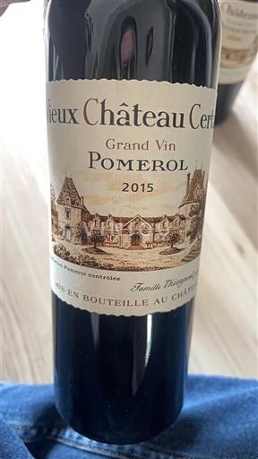 Bordeaux Pomerol Château Vieux Certan 2015