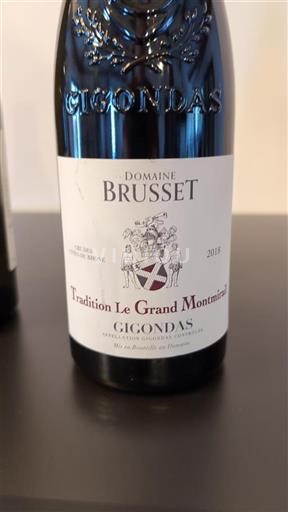 Vallée du Rhône Gigondas Domaine Brusset Tradition Le Grand Montmirail 2018