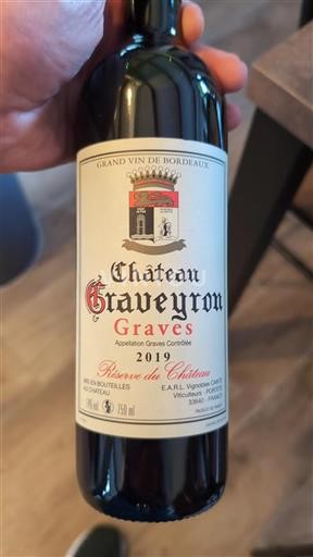 Bordeaux Graves Château Graveyron Réserve du Château 2019