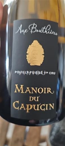 Bourgogne Pouilly-fuissé Premier Cru Manoir Du Capucin Aux Bouthières 2020