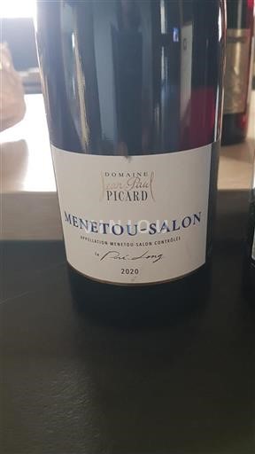 Vallée de la Loire Menetou-salon Domaine Jeanpaul Picard Le Peu Long 2020