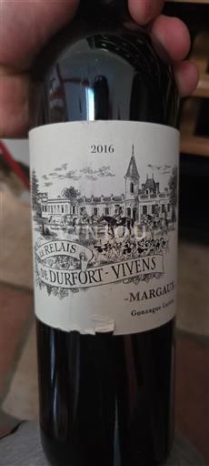 Bordeaux Margaux Durfort-Vivens Le Relais 2016