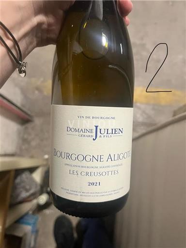 Borgogna Borgogna Aligoté Domaine Gérard Julien & Fils Les Creusottes 2021