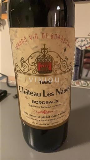 Bordeaux Château Les Nauds 1998
