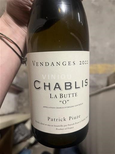 Burgundi Chablis Patrick Piuze La Butte "O" 2022