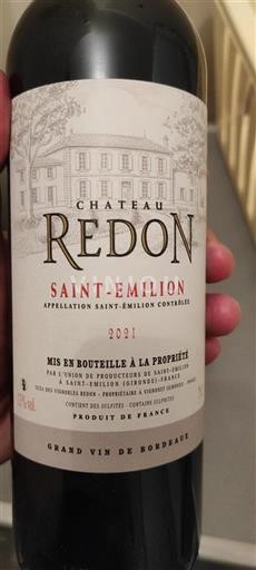 Bordeaux Saint-Émilion Château Redon 2021