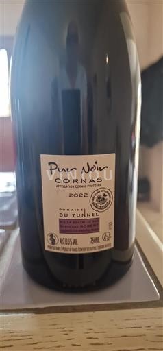 Valle del Rodano Cornas Domaine Tunnel Pur Noir 2022
