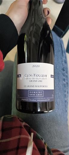 Bourgondië Clos-de-vougeot Grand Cru Domaine Anne Gros Le Grand Maupertui 2020