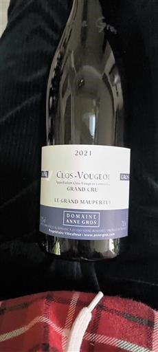 Bourgondië Clos-de-vougeot Grand Cru Domaine Anne Gros Le Grand Maupertui 2021