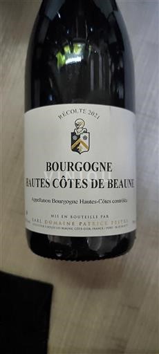 Burgundy Unspecified Patrick Pestre 2021