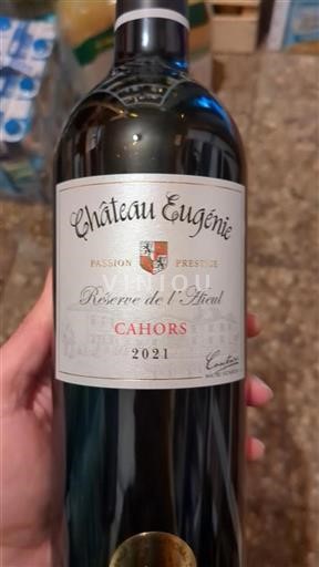 Sud-Ovest Cahors Château Eugénie Réserve de l'Aïeul 2021