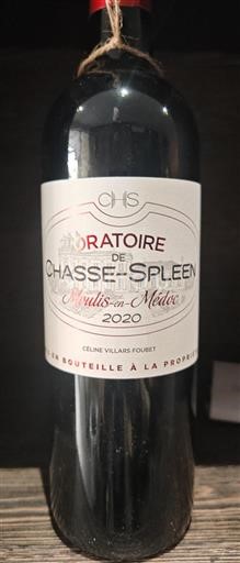 Bordeaux Moulis-en-Médoc Château Chassespleen Oratoire 2020