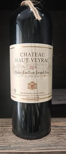 Bordeaux Saint-Émilion Grand Cru Grand Cru Château Haut Veyrac 2014
