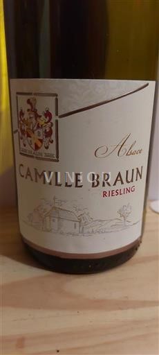Alsazia Non specificato Camille Braun Riesling 2016