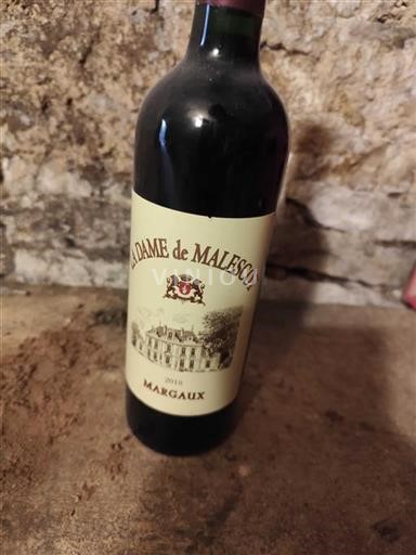 Bordeaux Margaux Château Malescot St. Exupery La Dame de Malescot 2018