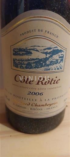 Rhône-dalen Côte-rôtie Bernard Chambeyron 2006