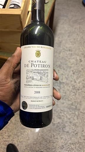 Bordeaux Premières Côtes de Bordeaux Château Potiron 2008