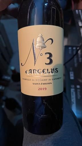 Bordeaux Saint-Émilion Château Angélus N°3 d'Angélus 2019