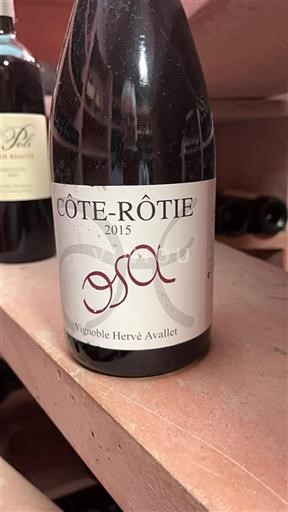 Rhônen laakso Côte-rôtie Vignoble Hervé Avallet 2015