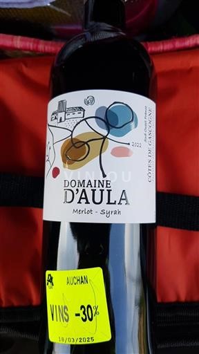 Sydvestfrankrig Côtes de Gascogne Domaine Aula Merlot - Syrah 2022