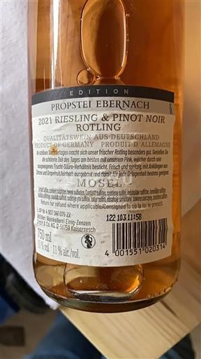 Mosella Non specificato Propstei Ebernach Riesling & Pinot Noir Rotling 2021