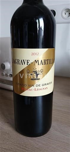 Bordeaux Pessac-Léognan Lagravemartillac 2012