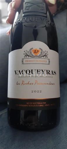 Rhône Valley Vacqueyras Les Roches Persannières 2022