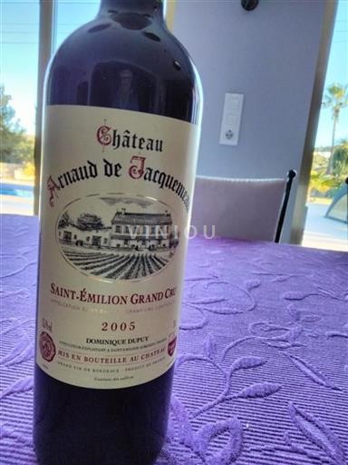 Bordeaux Saint-Émilion Grand Cru Arnaud De Jacquemeau 2005