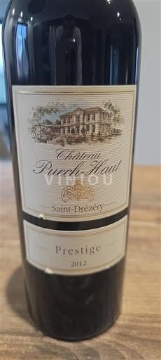 Vin Rouge sec Prestige Puech-Haut 2012 France Languedoc
