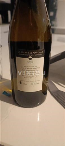 Rhône Valley Grignan-les-Adhémar Domaine Ferrotin 2023