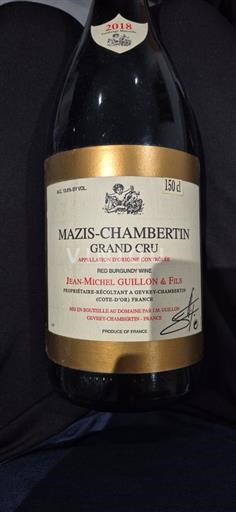 Borgogna Mazis-chambertin Grand Cru Jeanmichel Guillon & Fils 2018