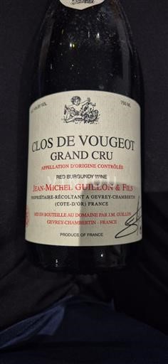 Borgogna Clos-de-vougeot Grand Cru Jeanmichel Guillon & Fils 2016