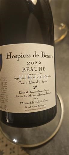 Bourgogne Ospecificerad Premier Cru Hospices De Beaune Clos des Avaux 2022