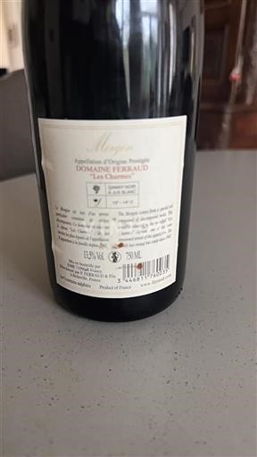 Beaujolais Morgon Domaine Ferraud Les Charmes 2019