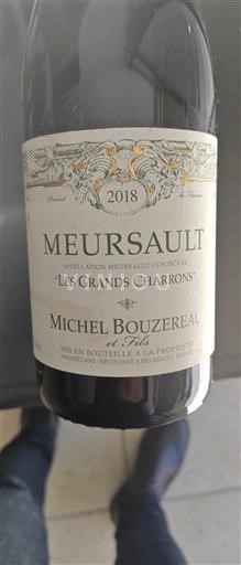 Bourgogne Meursault Michel Bouzereau Et Fils Les Grands Charrons 2018