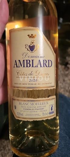 Sydväst Côtes-de-duras Domaine Amblard 2020